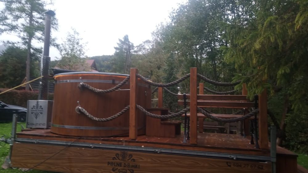 Gorąca Beczka HotTub Sauna Mobilna Balia Bania Jacuzzi