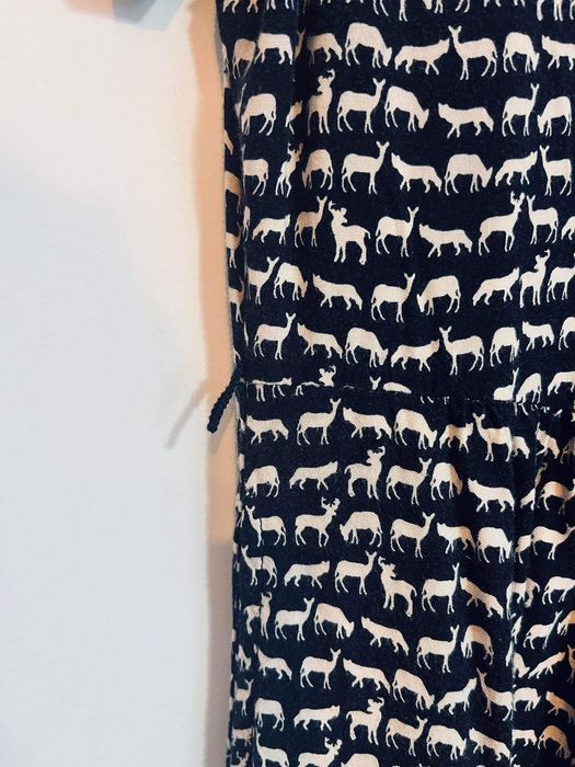 Sukienka w konie H&M czarna krotka koszulowa 34