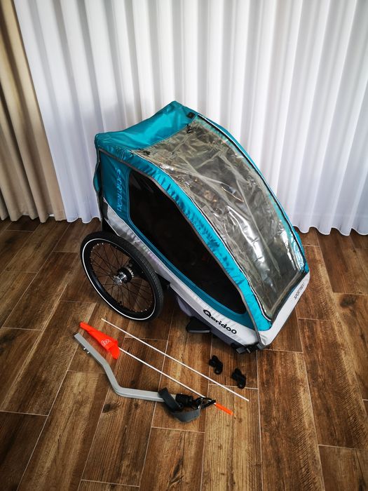 Przyczepka rowerowa Queridoo Sportrex 1  Jak nowa