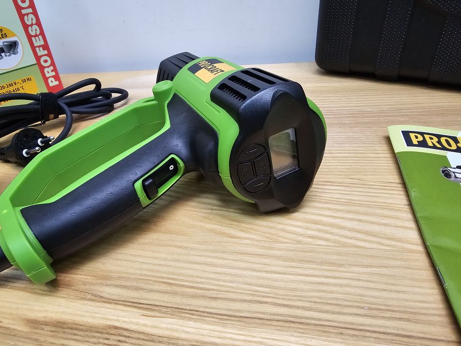 Фен с Дисплеем Строительный ProCraft  PH2000 Регулировка темп. Кейс