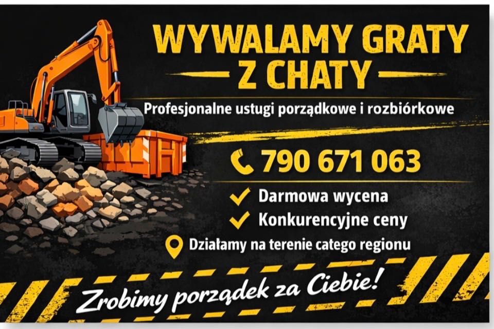 Opróżnianie piwnic , mieszkań, wywóz gruzu , odpadów budowlanych