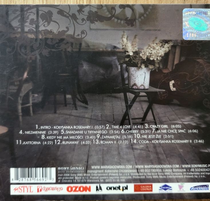 Maria Sadowska -"Tribute to Komeda" cd