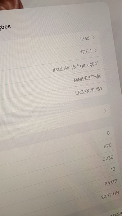 Ipad Air como novo com teclado