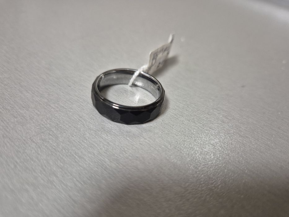Pierścionek męski obrączka Aztorin wolfram