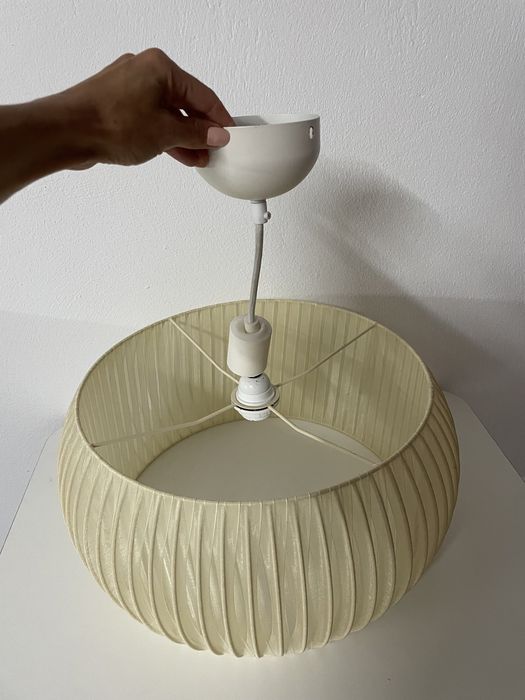Beige Round Lamp