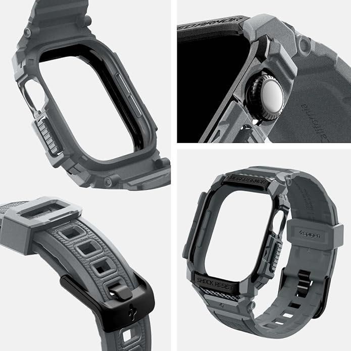 Чехол ремешок Spigen Rugged Armor Pro для Apple Watch 46 Series 11/10