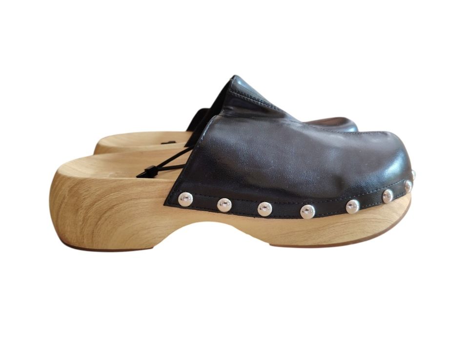 ZARA nowe skórzane chodaki 40