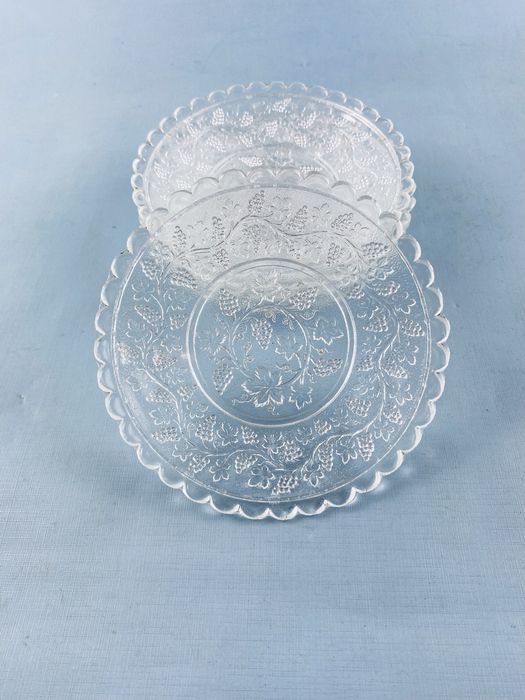 Talerzyki deserowe szklne winogrona