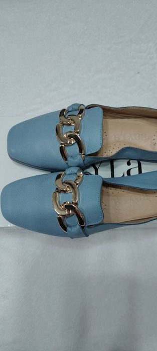 Mokasyny damskie skórzane