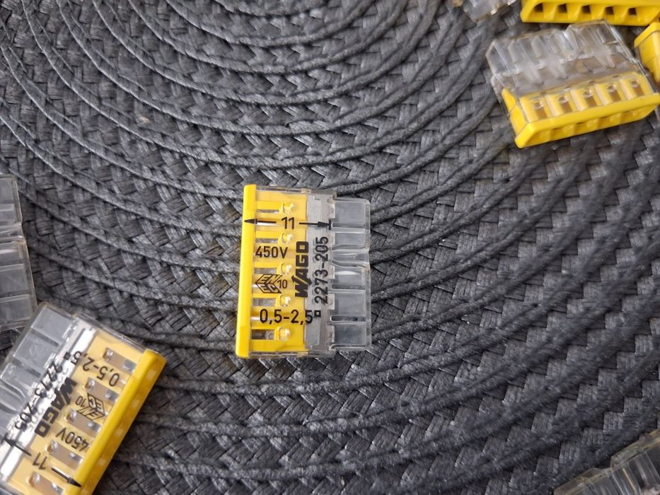 Złączka instalacyjna 5 x 0,5-2,5 mm2, szybko złączka