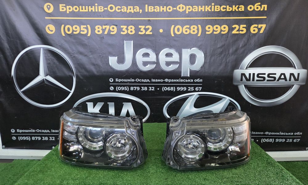 Фара фари ксенон Range Rover Sport L320 рестайлінг Рендж Ровер Спорт Л320 розборка шрот запчастини