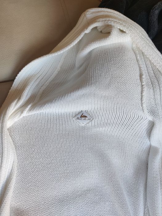 Casaco, cardigan branco, com capuz, Blanc du Nil, T.0