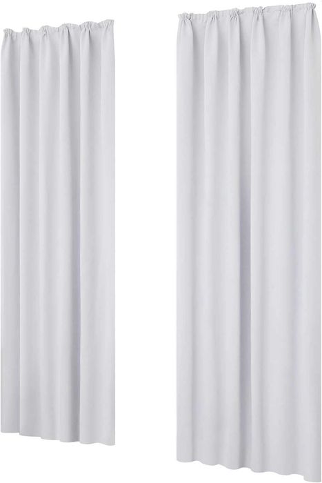 Nowa zasłona / kotara / zasłony / szara DECONOVO / 132x214cm 2szt!615!