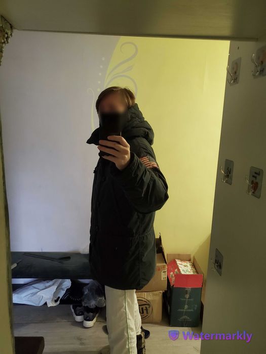 Крутая RALPH LAUREN Down Arctic Denim парка оригинал L