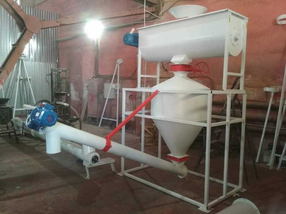 Шнековий змішувач, смеситель, комбікормів, кормозмішувач, шнек