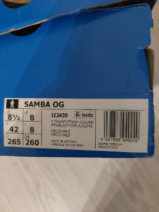 Nowe Adidas Samba Og 42.