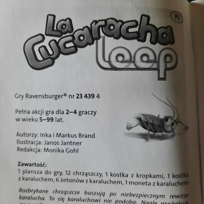 Gra "La cucaracha loop mini"