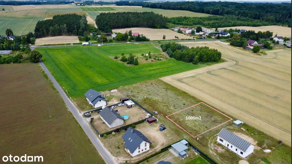 Działki z MPZP  - 5km od Tucholi