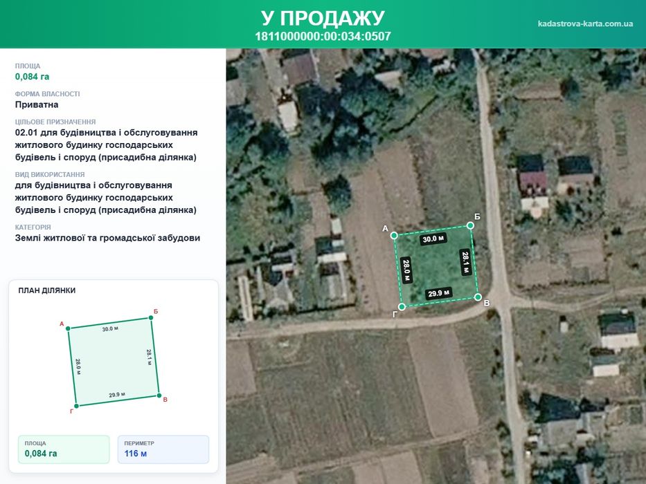 Земельна ділянка р-н Дружби