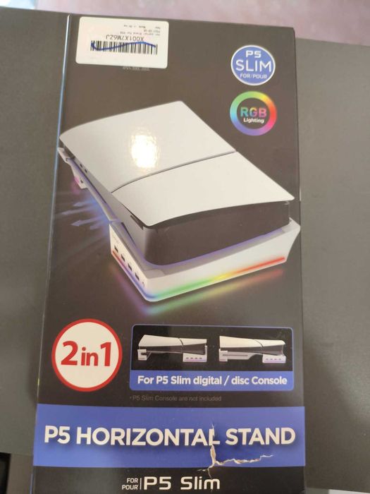Podstawka pozioma iPega do PS5 Slim z USB i RGB