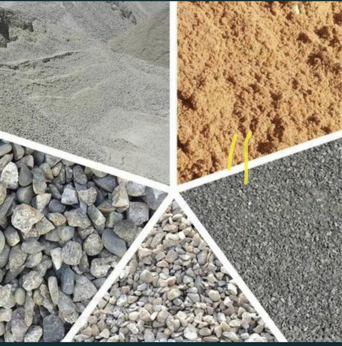 Щебень , глина , пісок , одсев