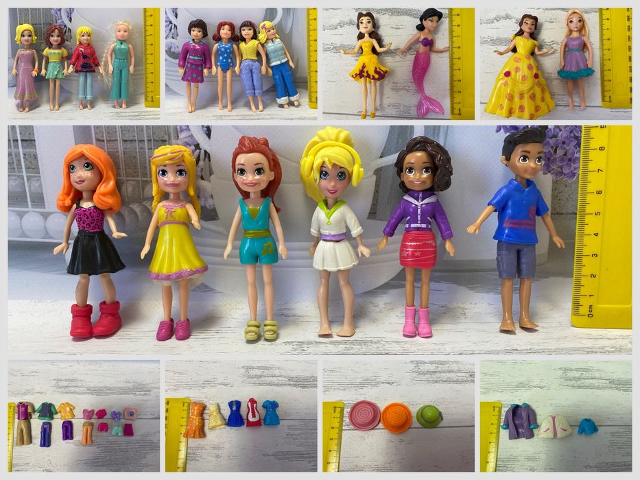Ляльки Поллі Покет Mattel, кукла, маленькі лялечки, одяг для Polly Pok