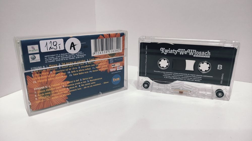Kwiaty We Włosach musical kaseta audio