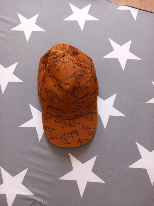 Boné criança laranja com dinossauros H&M