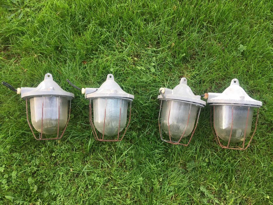 PRL loft industrial vintage lampa wisząca C - 200 Nowa uszczelka