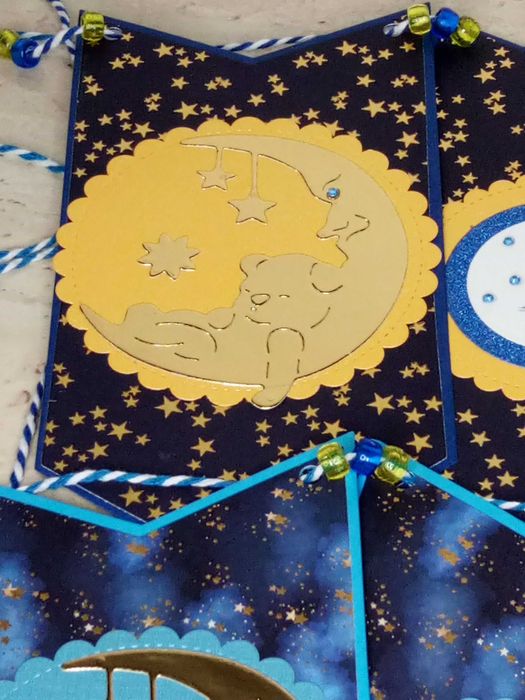 Girlanda na ścianę, baby shower, ręcznie robiona
