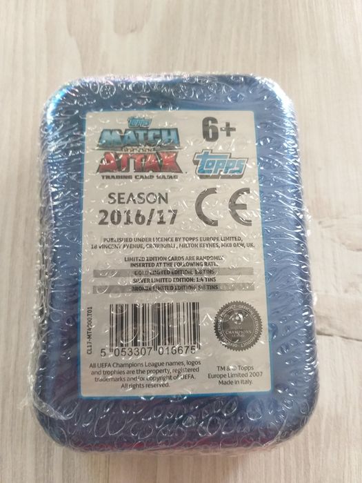 Karty piłkarskie champions league match attax 2016 / 2017 topps puszka
