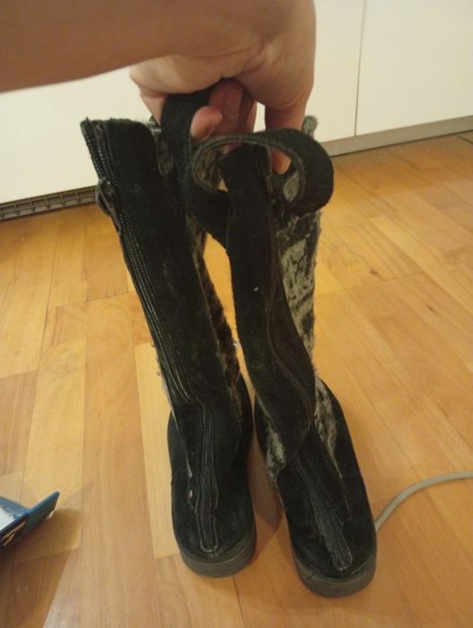Buty zimowe kozaki święta 38/39 zamsz Gore-Tex oficerki
