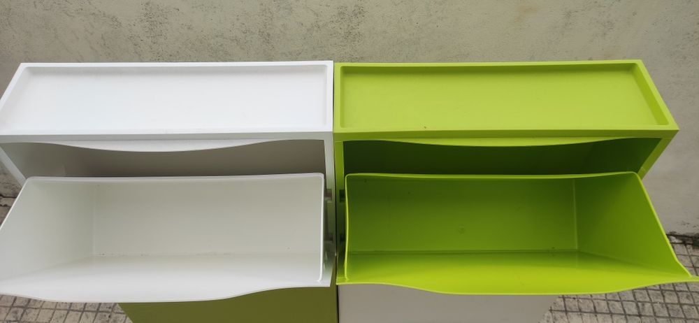 6 Sapateiras "IKEA" em plastico
