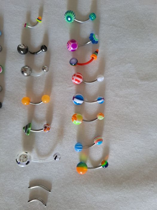 Piercings de vários tipos