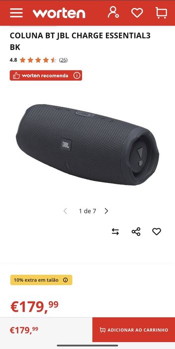 Jbl charge essential 3se (modelo novo)