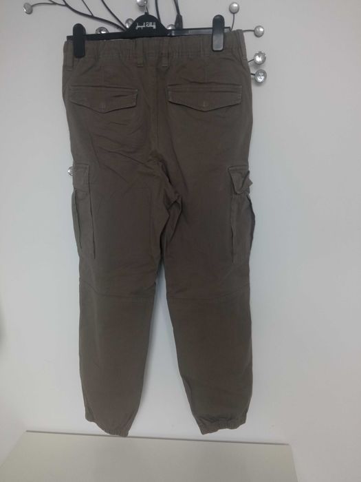 H&M spodnie bojówki khaki r M pas 80-90cm