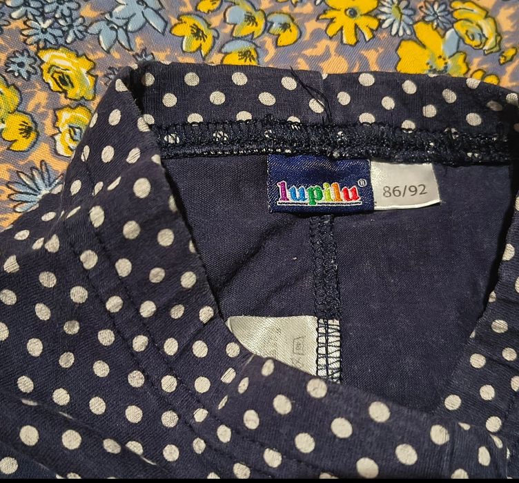 Legginsy bawełniane w kropeczki Lupilu roz. 86-92