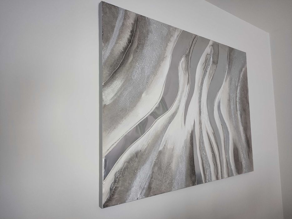 Quadro Abstrato 120×90 cm – Estilo Moderno, Muito Bom Estado