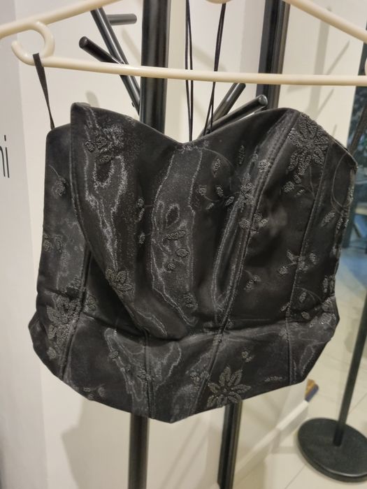 Gorset czarny na wesele 38/40