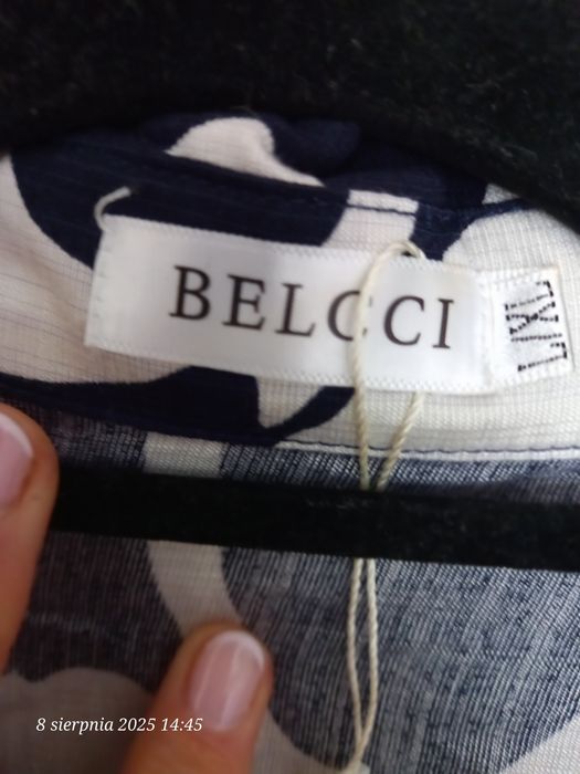 Piękny letni włoski komplet koszula i spodnie L/XL
