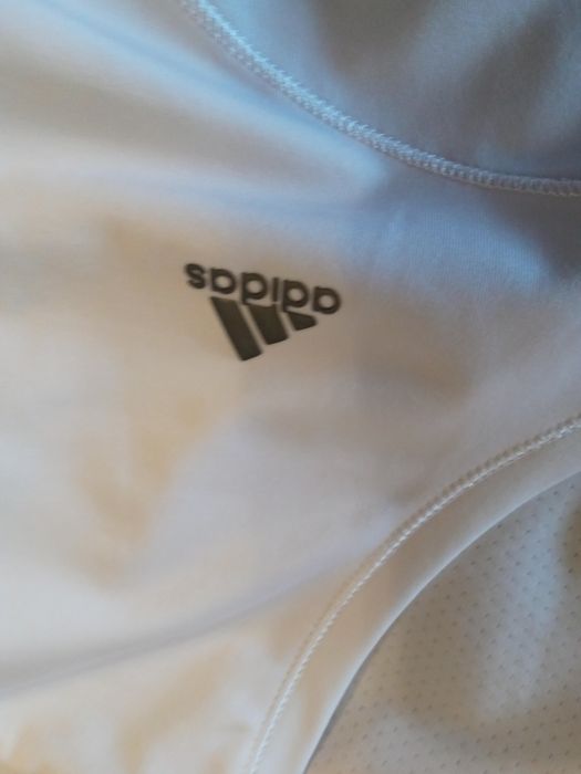 Koszulka sportowa biala Adidas ML elastan