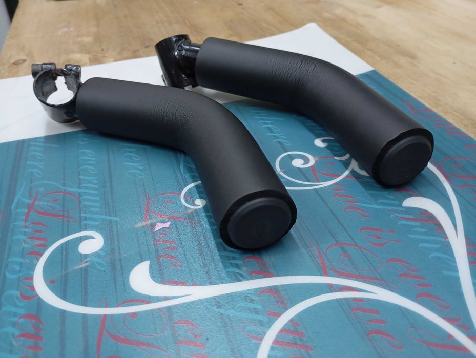 Extensões de guiador de bicicleta + punhos