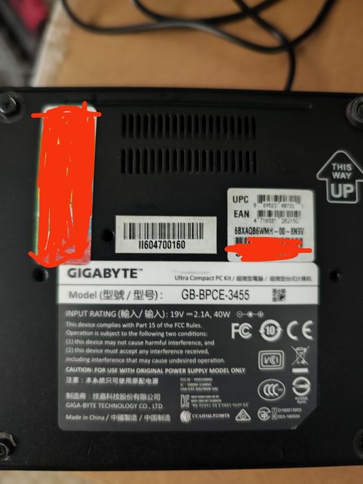 Barebone GIGABYTE GB-BPCE-3455 Preto