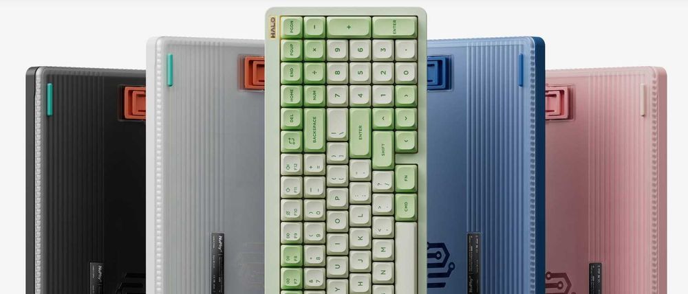 Бездротова механічна клавіатура Nuphy Halo96 V2, Ionic White