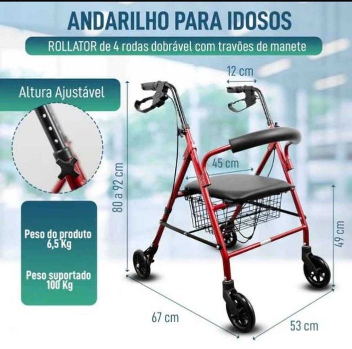 Andarilho desdobrável Semi-Novo