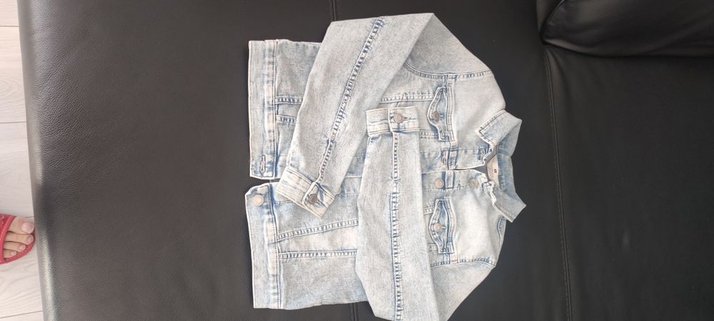 H&M kurtka jeans dziewczęca 158 cm