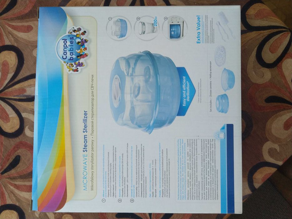 Mikrofalowy sterylizator parowy