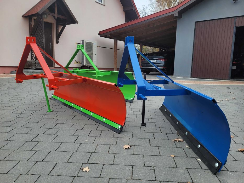 Pług do śniegu od 1.5m do 2.0m na tył ciągnika lub mini traktorka 2w1