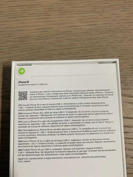 *Selado* iPhone 16 128gb Preto Desbloqueado