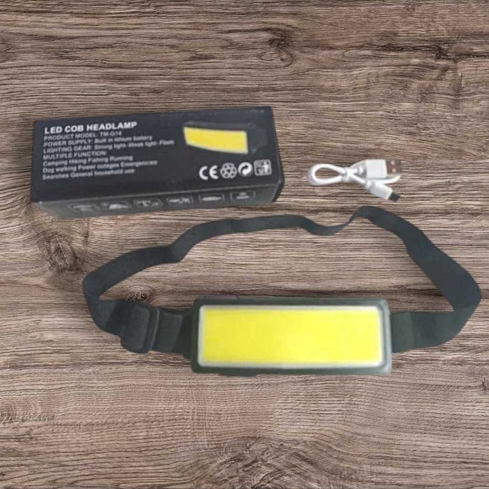 Налобная лампа аккумуляторная с USB, BL-TM-G14